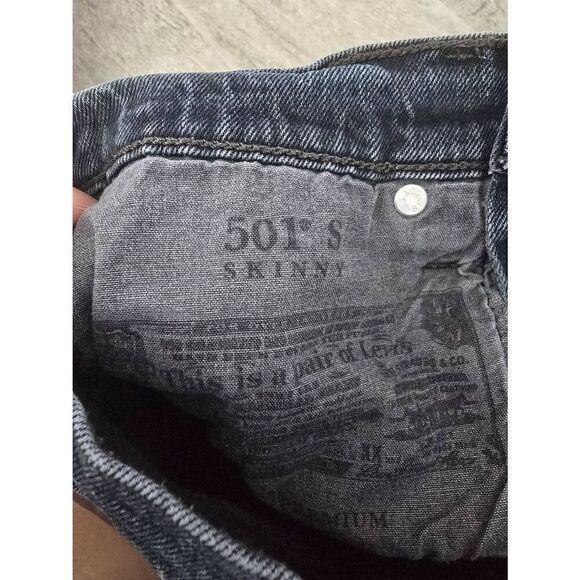 Women's Levi's Skinny Jeans‎ 501 Size 25 Distressed - Picture 7 of 11